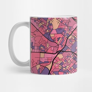 Charlotte Map Pattern in Purple & Pink Mug